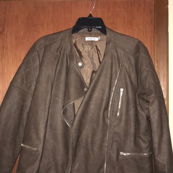 Brown Leather Jacket - Picture 2 of 4
